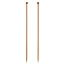 Uxcell 2Pcs 4mm Bamboo Knitting Needle Straight Single Pointed 9.8 inch Long
