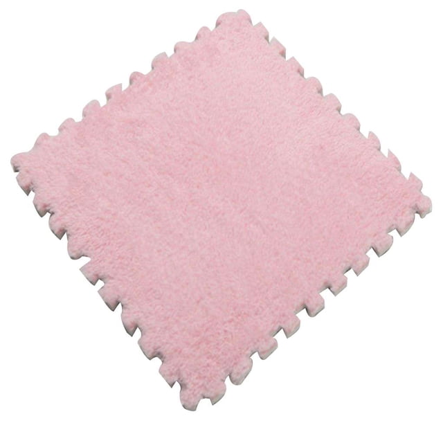 Decodeary 30*30cm 1PC EVA Childrens Foam Carpet Floor Carpet Baby Play Mat Floor Developing Crawling Rugs Mat pink 1Set