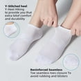 thumbnail image 3 of 6 Pairs Ankle Socks Women's and Men - Soft Thin Cotton Athletic Breathable Mesh Running Low Cut No Show Summer Socks, 3 of 7