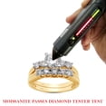 thumbnail image 7 of 1 1/2 ct. t.w Center 6.5MM Round Cut Lab Created Moissanite Diamond 5 Stone Bridal Set Engagement Ring For Women In 10K Solid Yellow Gold (G-H Color, VVS1 Clarity, 1.50 Cttw)-8.5, 7 of 7