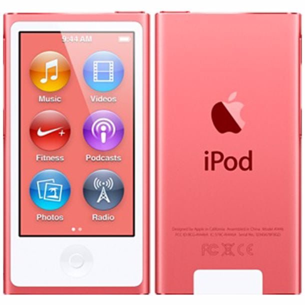 Refurbished Apple Ipod Nano 7th Generation 16gb Pink Mkmv2ll A Walmart Com Walmart Com