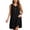 *Black, variant on ClodeEU Plus Size Women's V Neck Sleeveless Mini Dress,Casual Summer Loose Dress Black,Women's Plus XXL