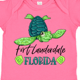 thumbnail image 4 of Inktastic Fort Lauderdale, Florida Happy Sea Turtle Boys or Girls Baby Bodysuit, 4 of 5