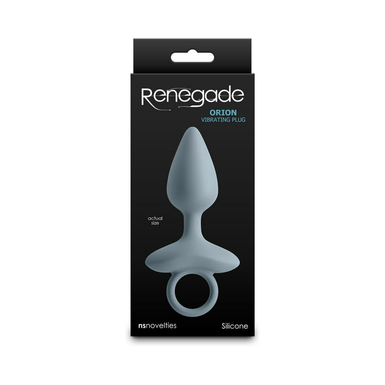 NS Novelties Renegade Orion Rechargeable Silicone Vibrating Anal Plug, Gray  - Walmart.com
