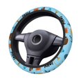 thumbnail image 2 of JUNZAN Animal Pirate Elastic Stretch Steering Wheel Cover Breathable,Anti-Slip,Fit Suvs,Vans,Sedans, Cars,Trucks,Universal Fit, 2 of 5