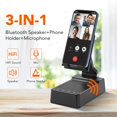 thumbnail image 2 of Foldable Phone Stand with Wireless Bluetooth Speaker and Anti-Slip Base, Birthday Gifts for Men/Women, Gadgets for Anniversary Idea Gift, Tech Gadgets Gifts for Men/Women/Parents/Child, 2 of 5