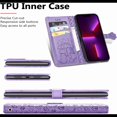 thumbnail image 3 of Feishell for Motorola Moto G Power 2021 Cartoon Cute Wallet Case, Cat Dog Style Flip with ID Card Holder Premium PU Leather Cases with Wrist Strap, Magnetic Closure Folio Kickstand Cover, Purple, 3 of 10