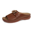 thumbnail image 3 of Slippers for Women,Comfortable Slippers For Everyday Casual Use Open Toe Design On Style Versatile For Relaxed Outfits,Womens Slippers,Brown,7.5, 3 of 8