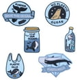 thumbnail image 1 of Minnieouse Parche bordado versátil de 6 uds, nuevo parche de animales marinos de dibujos animados para ropa ambiental a la moda Accesorios de disfraces, 1 of 6