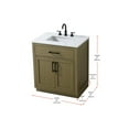 thumbnail image 2 of Elegant Kitchen and Bath Alden 30 Inch Single Bathroom Vanity In Chestnut Brown, 2 of 13