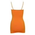 thumbnail image 3 of Womens Long Camisole Tank - Burnt Orange, 3 of 3