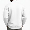 thumbnail image 5 of Mens Quarter Zip Pullover Long Sleeve Fall Sweatshirt with Kangaroo Pocket Sporty Hiking Outdoor Tops, 5 of 9