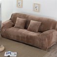 thumbnail image 2 of NEWEEN 1-Piece Luxury Velvet Sofa Fit Stretch Slipcover Sofa Cover Washable,Khaki, 2 of 7