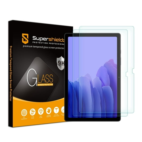 [2-Pack] Supershieldz for Samsung Galaxy Tab A7 (10.4 inch) Tempered Glass Screen Protector, Anti-Scratch, Anti-Fingerprint, Bubble Free