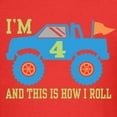 thumbnail image 3 of CafePress - 4Th Birthday Monster Truck Kids Dark T Shirt - Dark T-Shirt Kids XS-XL, 3 of 4