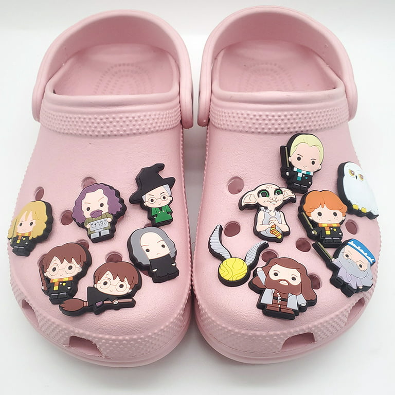 17 Pcs Harry Potter Theme Crocs Shoes Charms Cute Cartoon Style Shoe  Decorations Charms Shoes Accessories Set Birthday Gifts