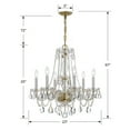 thumbnail image 6 of Crystorama Lighting - Six Light Chandelier - Chandelier - Crystal - Six Light, 6 of 6
