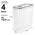 thumbnail image 6 of Sorbus Clear Plastic Cereal Dispenser, 17 Cups, Airtight Lid Food Storage Containers with Pour Spout, 6 of 7