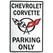 Hangtime Corvette Aluminum Parking Sign 8 x 12 inches