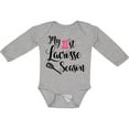 thumbnail image 3 of Inktastic My 1st Lacrosse Season Girls Long Sleeve Baby Bodysuit, 3 of 5
