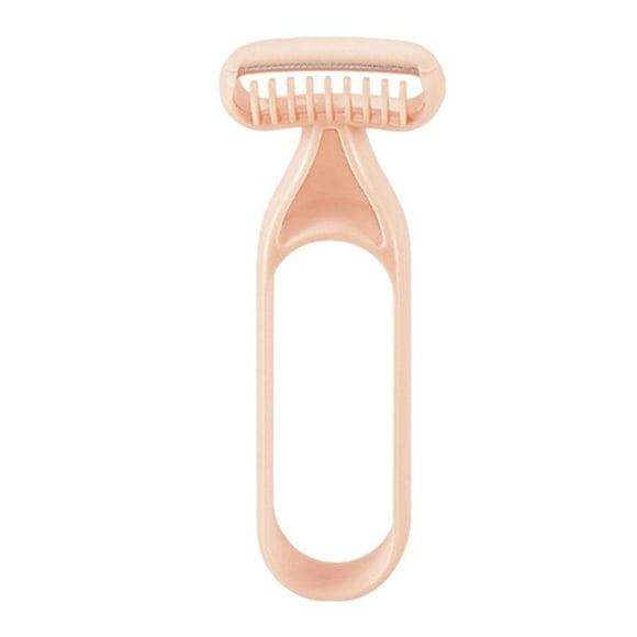 Pemangkas Bikini Manual, Direka Khas untuk Wanita, Sesuai untuk Mencukur Kulit Licin dan Sensitif, Sangat Licin, Boleh Digunakan Semula, dengan Pisau Cukur, 1 Keping Set