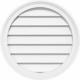thumbnail image 2 of Ekena Millwork GVPRO38X3802SF Round Surface Mount PVC Gable Vent, 38"W x 38"H, Factory Primed White, 2 of 4
