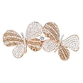 thumbnail image 1 of Vintage Glitter Sparkly Hair Barrettes, Crystal Flower Hair Clips French Vintage Barrettes, Rhinestone Metal, 1 of 5