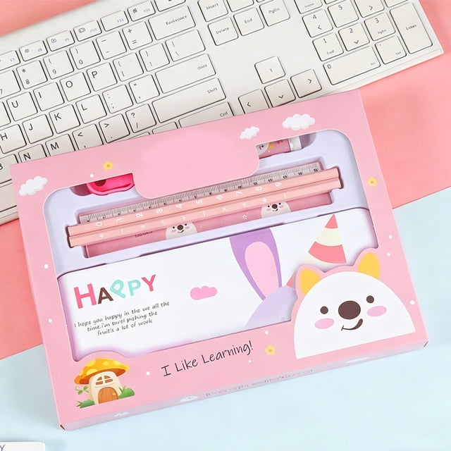 School Supplies Office Desk Accessories Office Suppliescute Stationery Set Kit Stationery Bundle for Students &