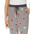 thumbnail image 2 of Secret Treasures Hearts Striped Elastic Waistband Pockets Super Soft Stretchy Pajamas (Women's) 1 Pack, 2 of 2