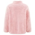 thumbnail image 2 of YONGHS Kids Girls Polar Fleece Jacket Long Sleeve Zipper Outerwear Winter Warm Coat Pink 5-6, 2 of 6