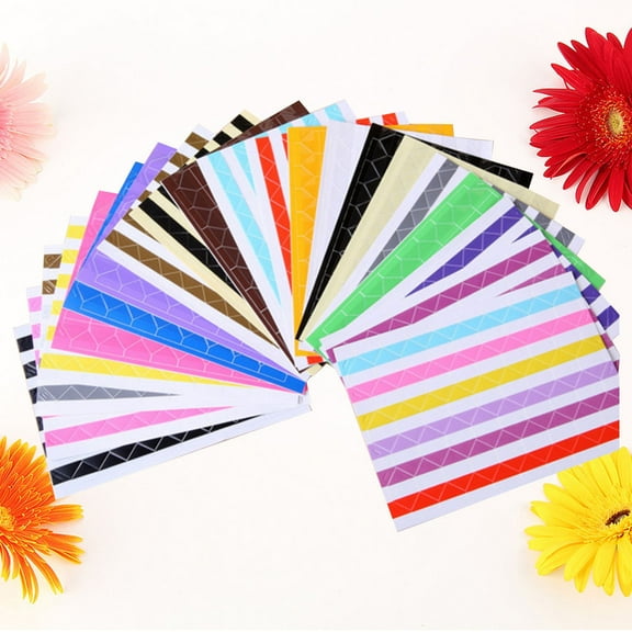 Alasum 22Sheets Assorted Color Triangle Photo Corner Stickers for Scrapbooking and Diary Albums