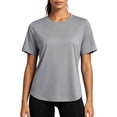 thumbnail image 2 of NELEUS Womens Workout Tops UPF 50+ Short Sleeve Shirts for Athletic Yoga Running Loose Fit Quick Dry T-Shirts,Gray,US Size L, 2 of 5