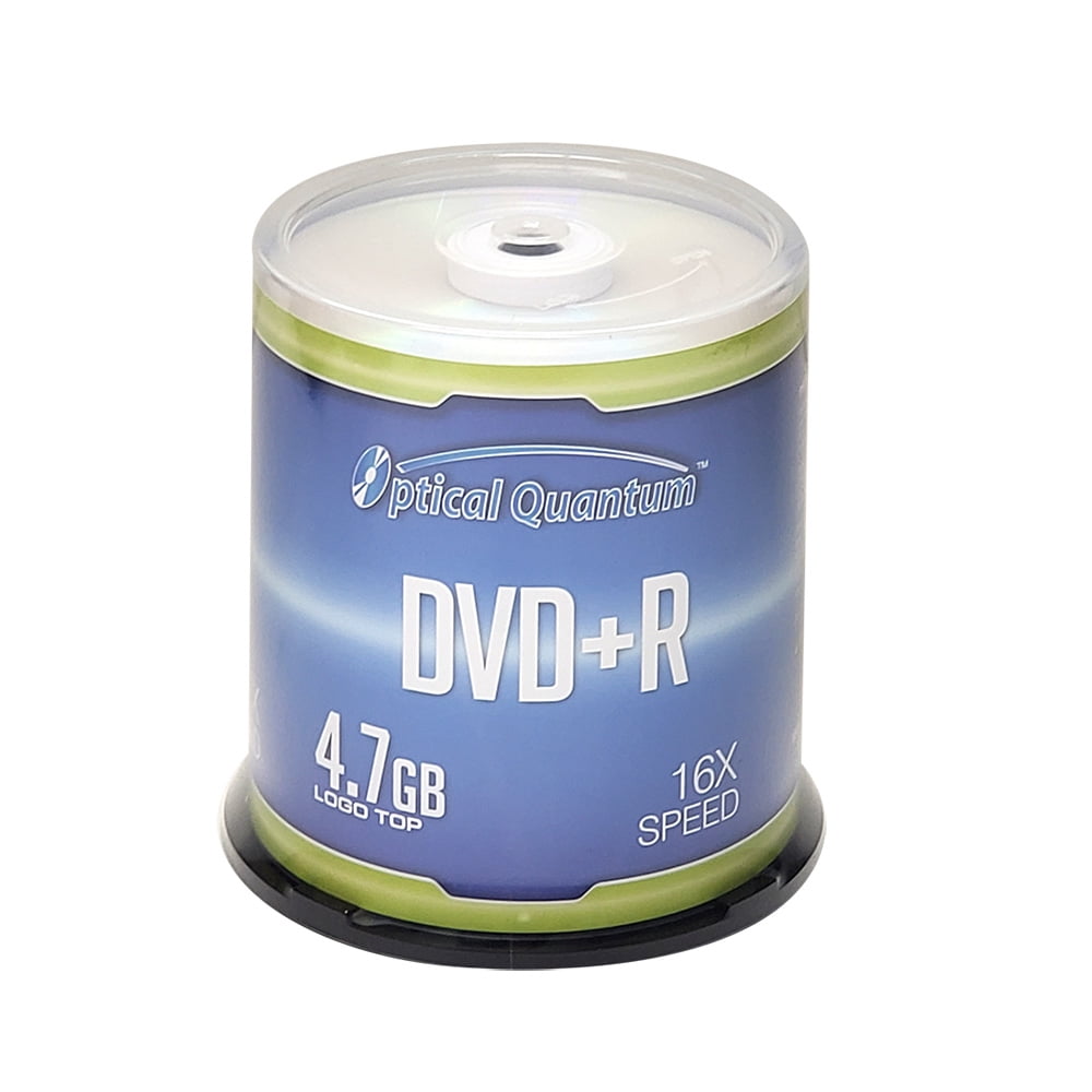 Optical Quantum CD-R 700MB 52X Branded Logo top Recordable Media - 100pk Disc Spindle OQCD52BLT-BX