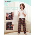 thumbnail image 3 of Pantalones de Pijama para Niños PATPAT a Cuadros Rojos y Negros Talla 5-6 Años, 3 of 6
