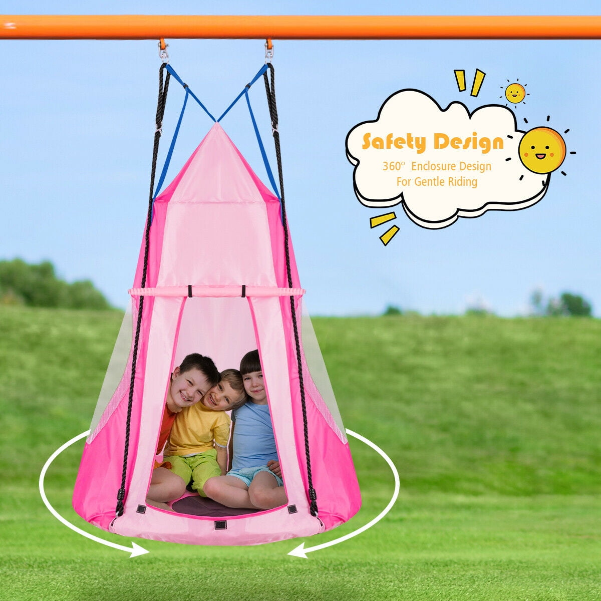 Kids Hanging Chair Swing Tent 