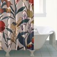 thumbnail image 4 of Waterproof Beautiful Colorful Floral Shower Curtain 72x72 Inch Boho Style Polyester Unique Shower Curtain for Bathroom Hotel Home Decor with 12 Plastic Hooks, 4 of 5