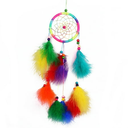 

Riguas Dream Catcher Feather Decor Pendant Hanging Gift Exquisite Home Decor Ornament for Bedroom