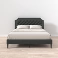 thumbnail image 4 of Glenwillow Home Curta Upholstered Bed in Grey, Queen, 4 of 8