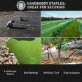 thumbnail image 4 of Sandbaggy 100-Count Landscape SOD Staples ~ Heavy Duty Garden Staples Stakes For Holding Down Landscape Fabric - Landscape Fabric Pins - Fence Anchors Thicker and Longer Than Other Staples, 4 of 8