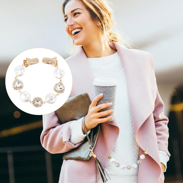 KALLORY 2Ud Para Cardigan Con Decorativos Para Suéter Y Chal Casual