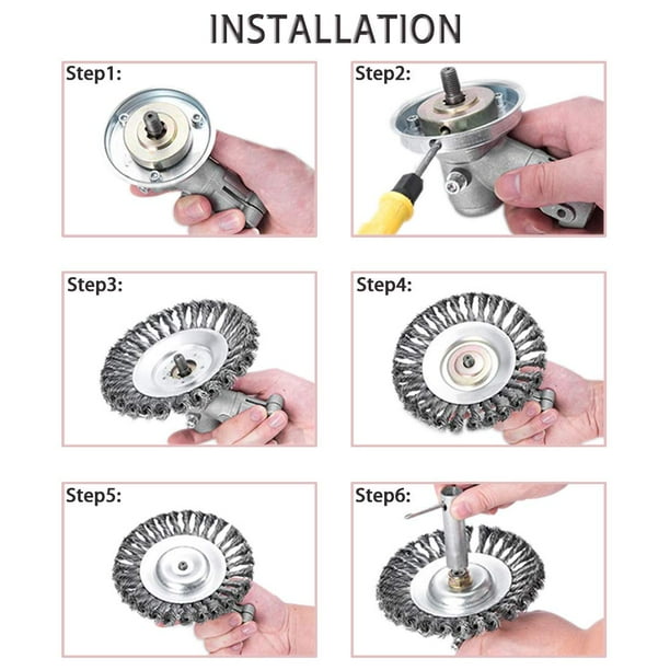 Steel brush 2024 for strimmer