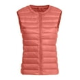 thumbnail image 3 of Yigetop Womens Vest Women Vest Cultivate one Morality Warm V Neck Thin Down Vest inside Puffer Vests for Women 2024 Trendy Watermelon Red M, 3 of 5