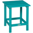 thumbnail image 2 of Outsunny 15" Patio End Table, HDPE Plastic, Turquoise, 2 of 9