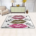 thumbnail image 2 of SKYSONIC Glitter Artistic Lips Non-Slip Area Rug, Floor Carpet Comfort Floor Mats Decor for Indoor Front Porch Living Room Bedroom Kitchen, 36"x24", 2 of 5