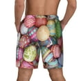 thumbnail image 4 of Haiem Easter Eggs Mens Swim Trunks with Compression Liner 2 in 1 Swimming Shorts Stretch Swimwear Quick Dry,Board Shorts-XX-Large, 4 of 9