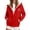 Red, variant on Jacket Women Zip Up Hooded Hoodie Winter Warm Soft Thermal Jackets Coats Outdoor Sports Pullover with Pockets Winter Coats for Women Beige L