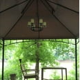 Illuminate Your Gazebo with this Wrought Iron Hanging Gazebo Candelabra