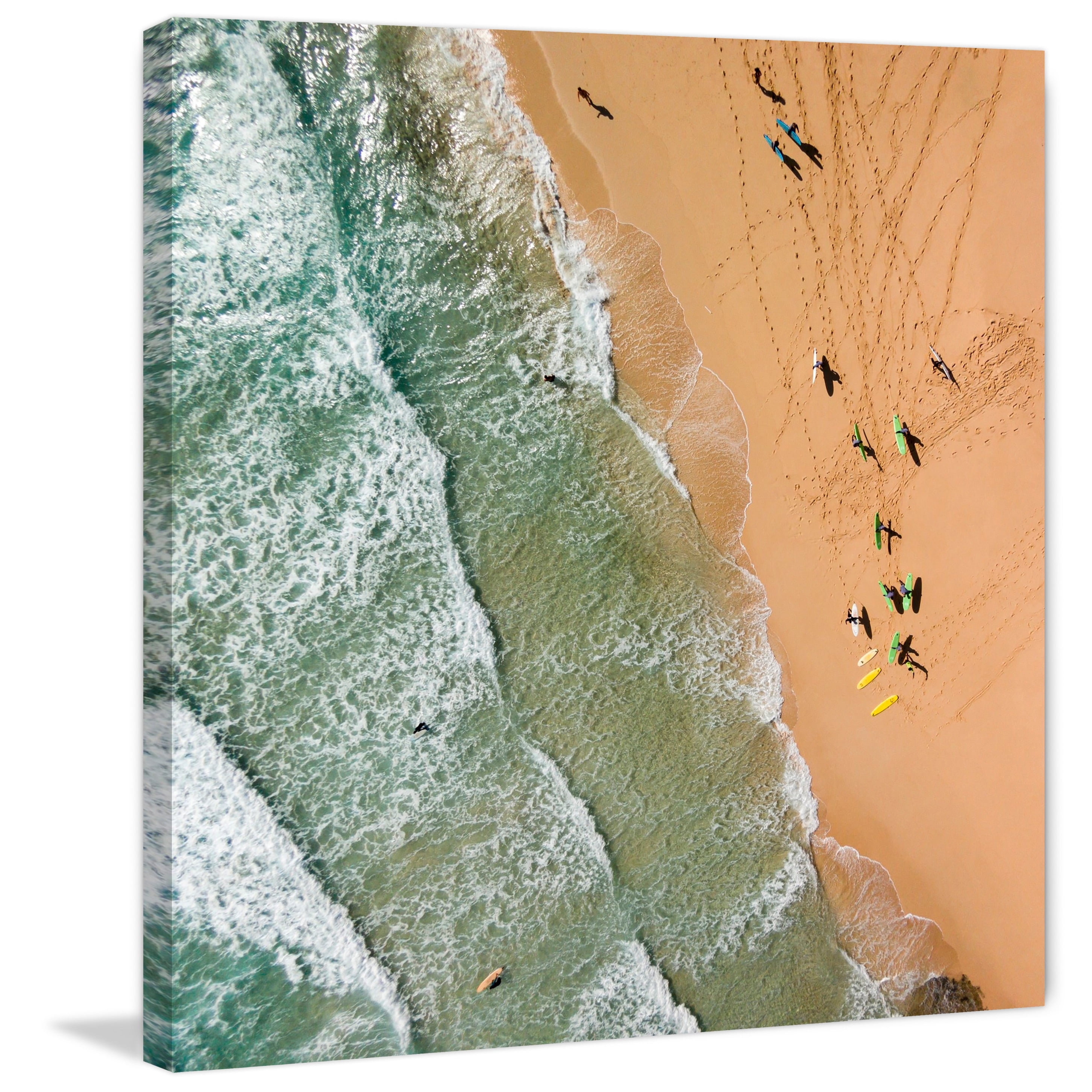 Marmont Hill "Trails in the Sand" by Karolis Janulis Painting Print on Wrapped Canvas