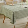 thumbnail image 1 of 90x150cm Polyester Cotton Tablecloth with Tassels - Soft Breathable Decorative Cloth for Coffee Table, Sofa, Picnic, Camping, Beach - Machine Washable Gray Green Coffee Throw Blanket, 1 of 9
