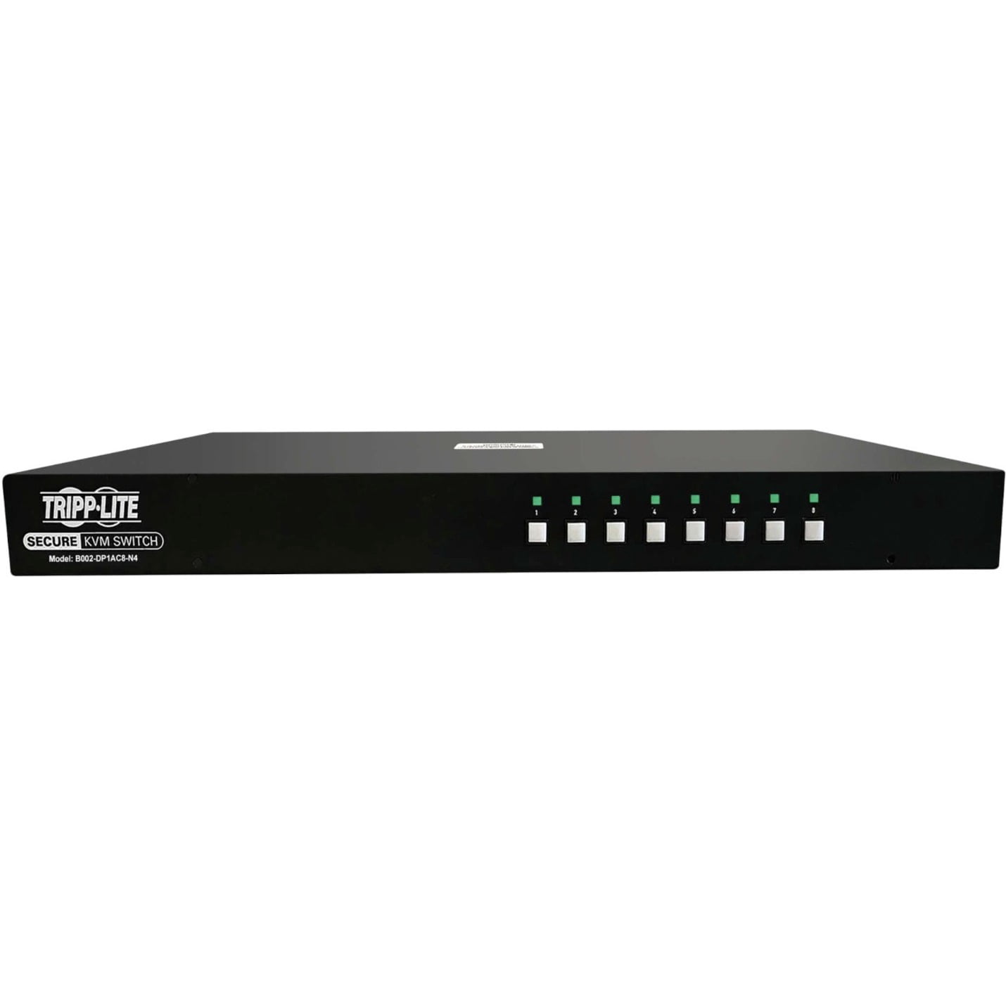 Tripp Lite by Eaton Secure KVM Switch, 8-Port, Single Head, DisplayPort to DisplayPort, 4K, NIAP PP4.0, Audio, CAC, TAA - 8 Computer(s) - 1 Local User(s) - 3840 x 2160 - 50 Hz, 60 Hz - 19 x USB - Y...